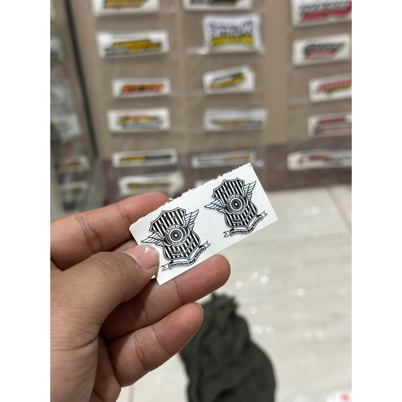 STIKER LOGO SAMSAT TOK POLISI PLAT MOTOR