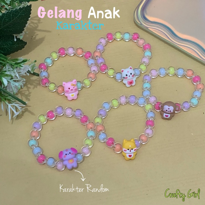 Gelang Anak/Gelang Anak Karakter/Gelang Anak Clay