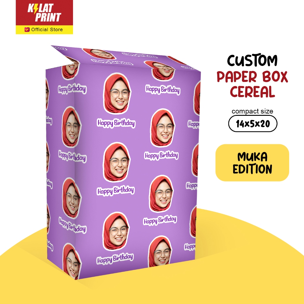 

Gift Box Custom Cereal Kado Muka Pattern