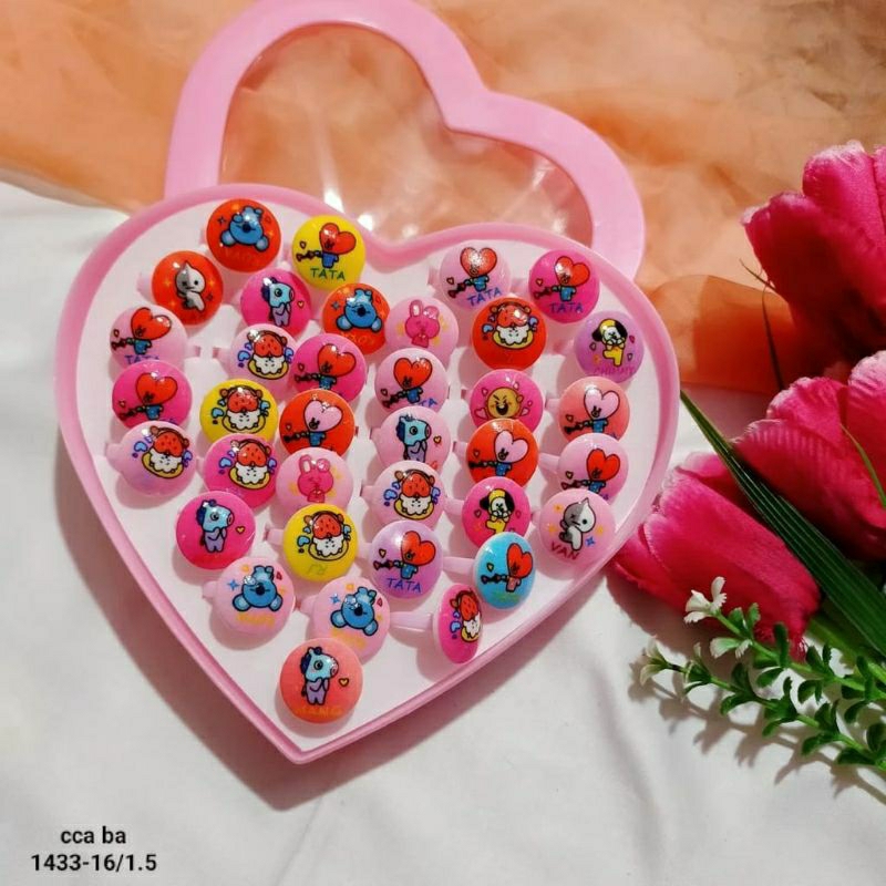 Cincin anak karakter BTS BT21 lucu imut army