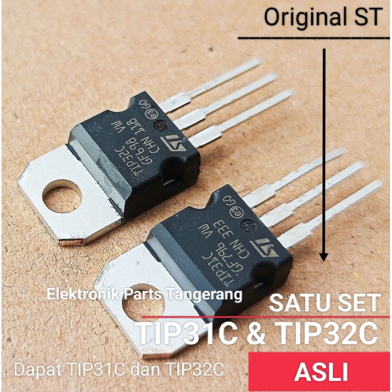 (SATU SET) TIP 31C TIP 32C ORIGINAL TIP31 TIP32 TIP 31 TIP 32 TRANSISTOR TIP 31C ASLI TRANSISTOR TIP