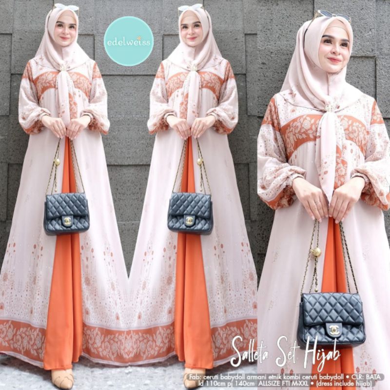BAJU SALETTA SET HIJAB  BY EDELWEISS