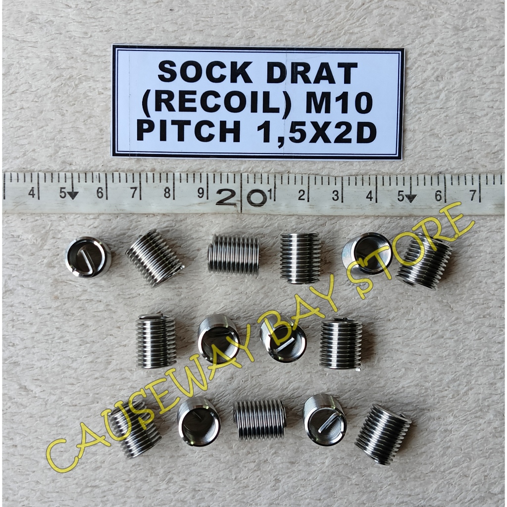 SOCK DRAT (RECOIL) M10 PITCH 1,5 X 2D