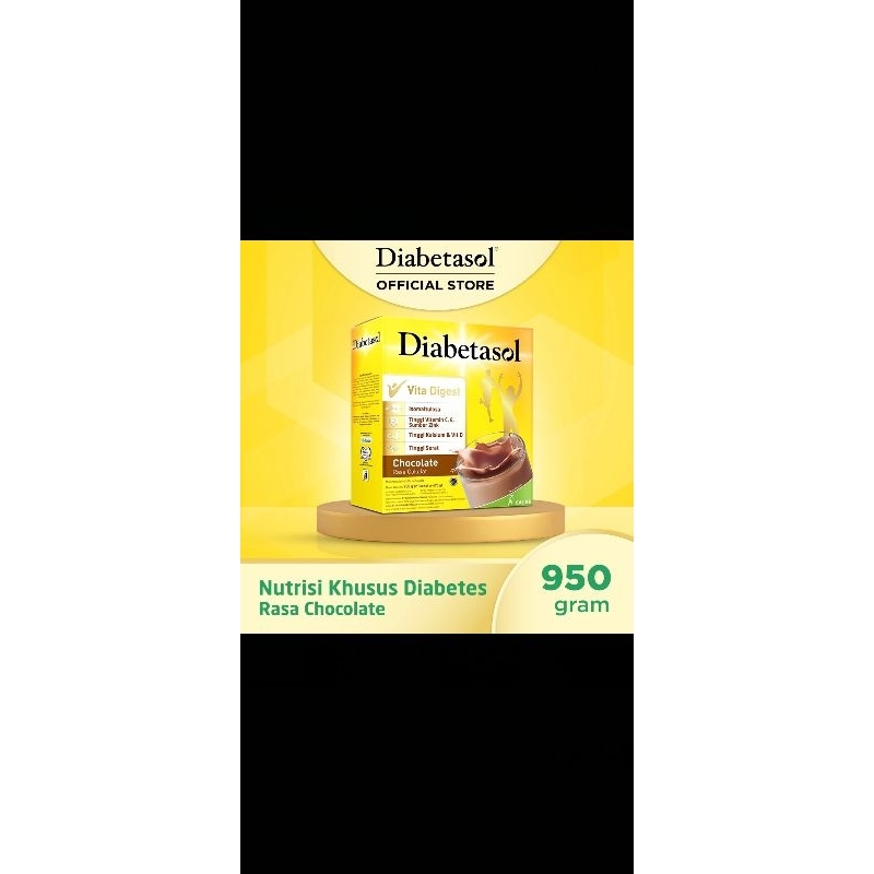 

DIABETASOL CHOCOLATE 475gr NO BOX