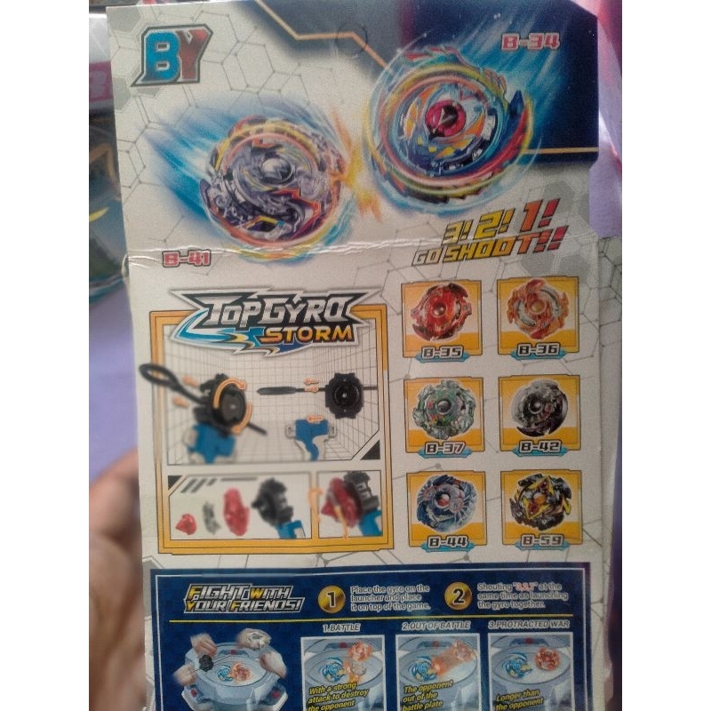 Beyblade Burst gasing launcher set metal dan terpisah