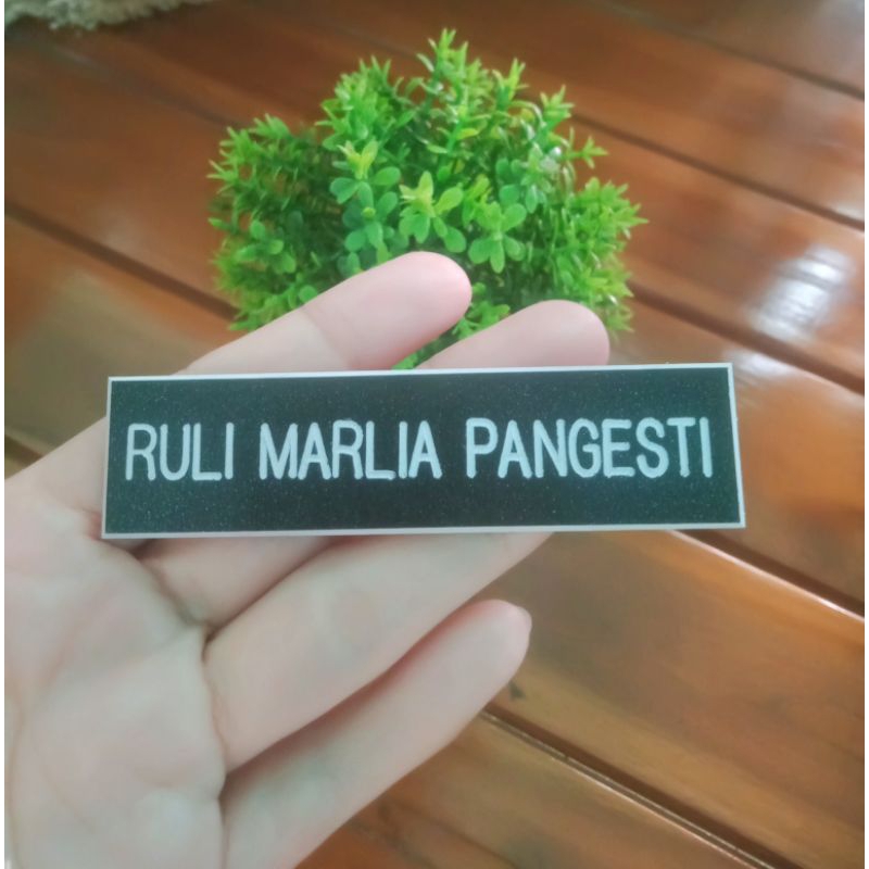 Name Tag / Nama Dada  / Papan Nama / Akrilik Custom Satuan / Grosir PDH - PNS - TNI - POLRI