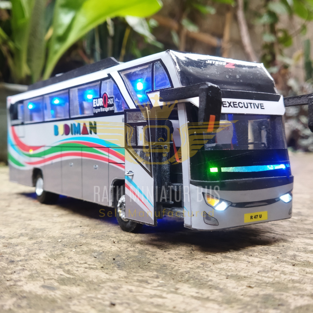 Miniatur Bus Budiman Full Spek Bus Basuri