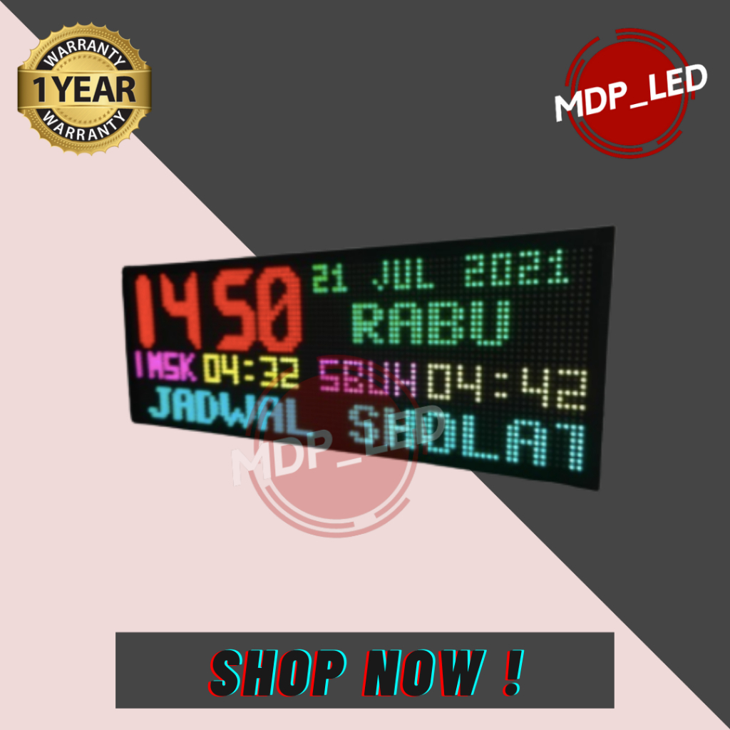 Controller Jadwal Sholat P10 RGB