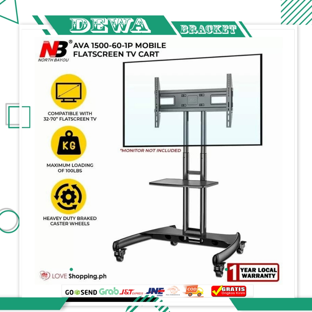Bracket Standing TV STAND dorong berdiri North Bayau NB AVA-1500 NEW - NB AVA 1500