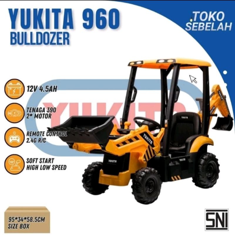 Mobil Aki Model Buldozer Excavator Yukita 960