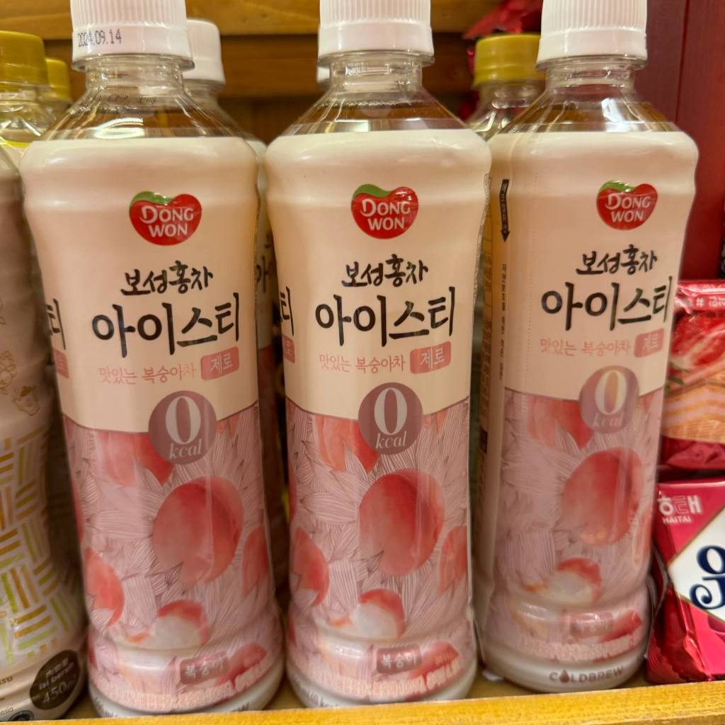 

Dong Won Peach Iced Tea Minuman Teh Hitam Rasa Persik