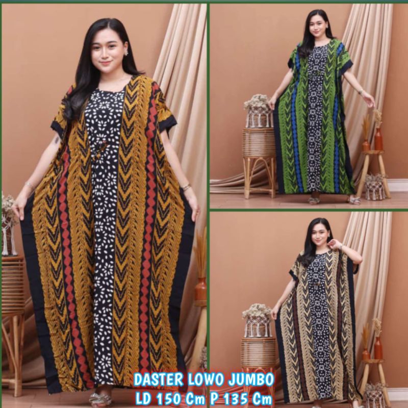 Daster / Daster Lowo Super Jumbo LD 150 / Longdress / Daster Serut Dada / Daster Hamil / Daster Kele