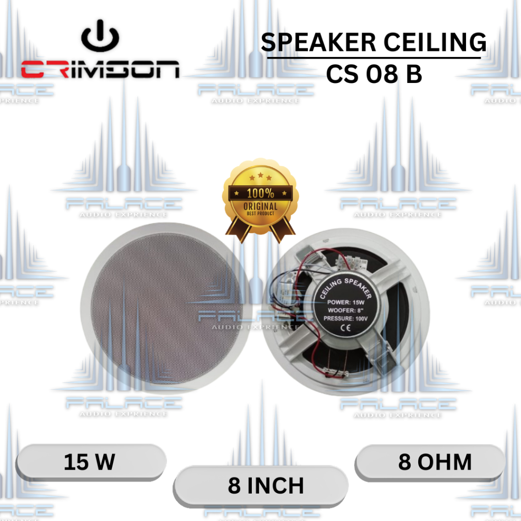 Speaker Ceiling 8 Inch Speaker Plavon - Crimson CS 08 B