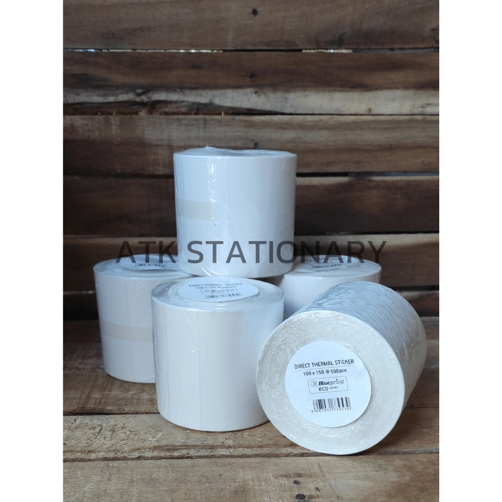 

Kertas Struk Thermal Sticker Label merk BLUEPRINT 100 mm x 150 mm R500
