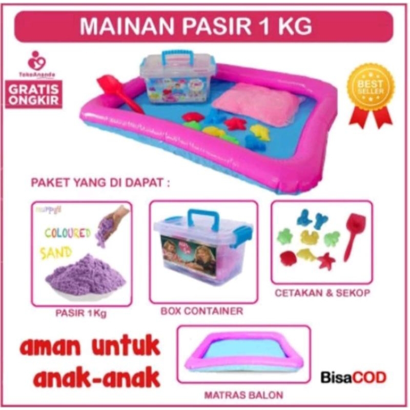 MAINAN PASIR 1 KG - MAINAN PASIR AJAIB - MAGIC SAND 1KG