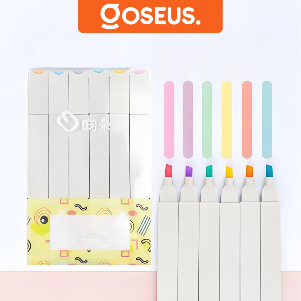 

Stabilo Highlighter Bacaan Buku pastel marker 1 Set Warna Warni ATK012