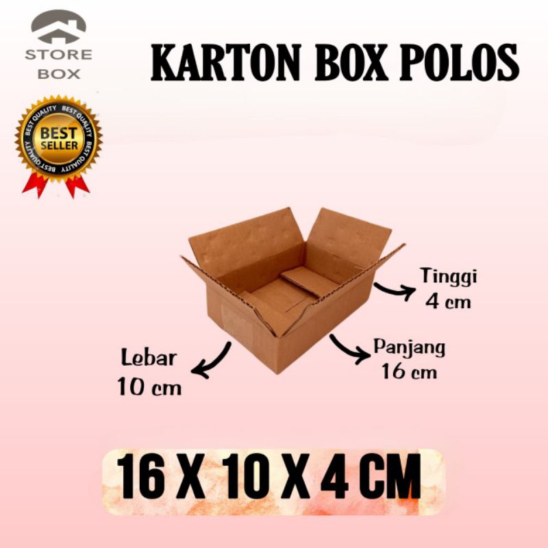 

kardus polos UK 16x10x4 kardus kecil kardus packing