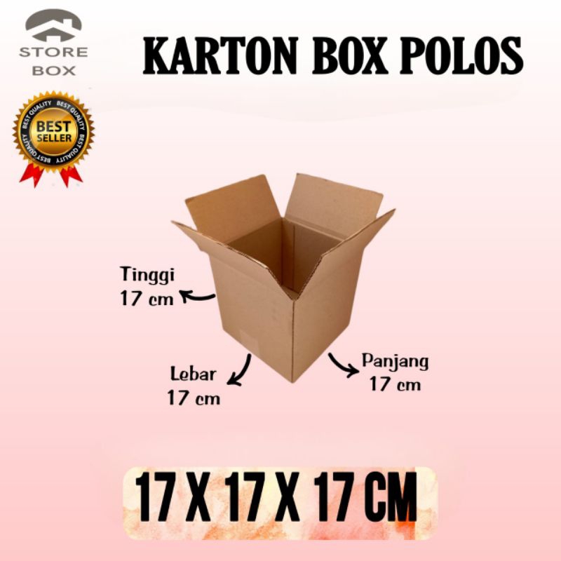 

kardus polos UK 17x17x17 kardus packing kardus kecil