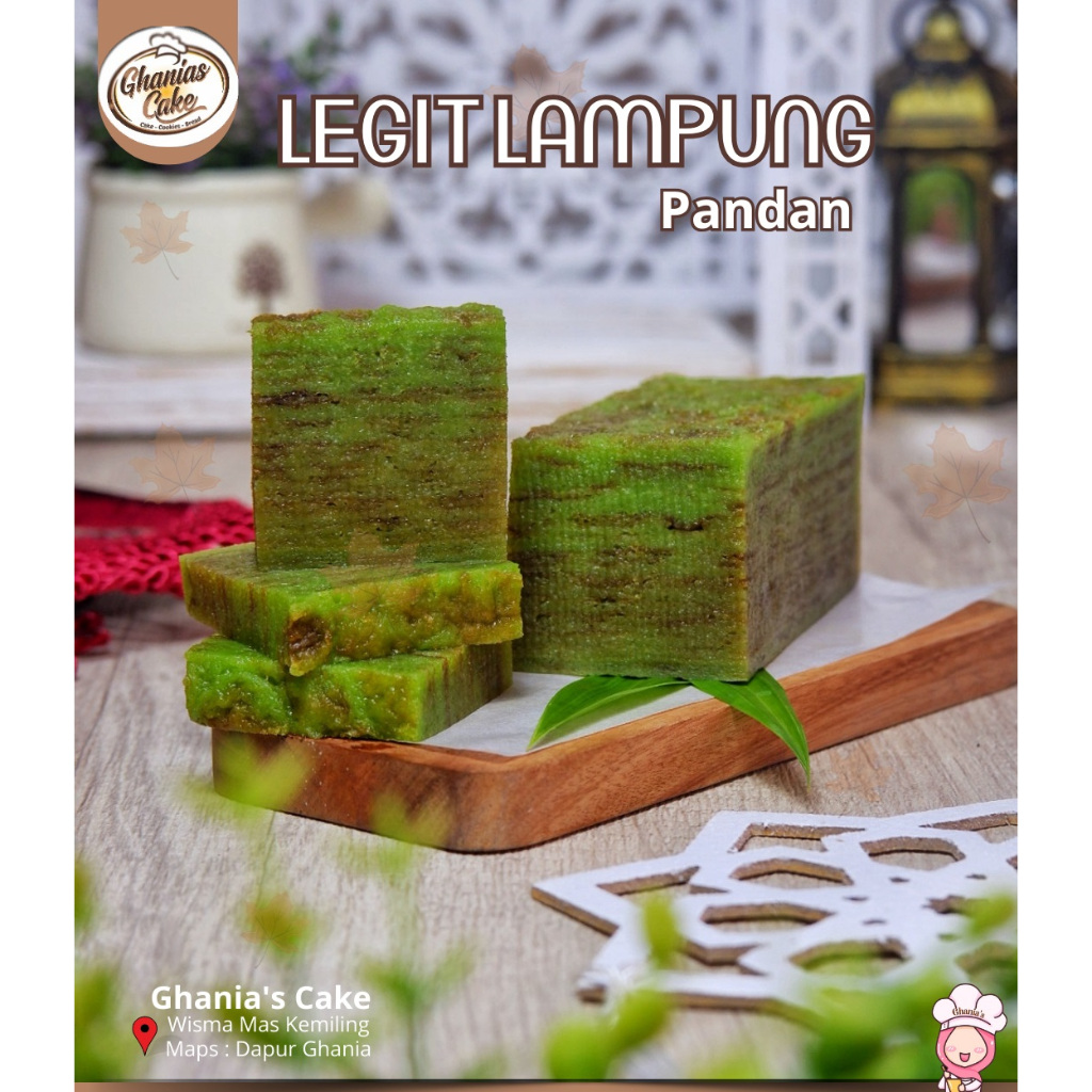 

KUE LAPIS LEGIT RASA PANDAN SETENGAH LOYANG GHANIAS CAKE