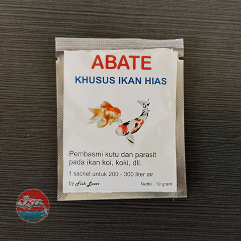 ABATE Obat Ikan Hias Fish Lover Anti Kutu 10gr / Abate Obat Ikan Hias