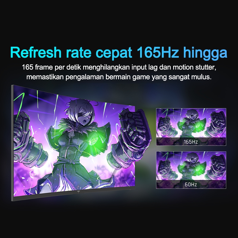 KTCMonitor 2K 27 inci 165HZ refresh tinggi HVA desktop pelindung mata gaming komputer layar lengkung-2