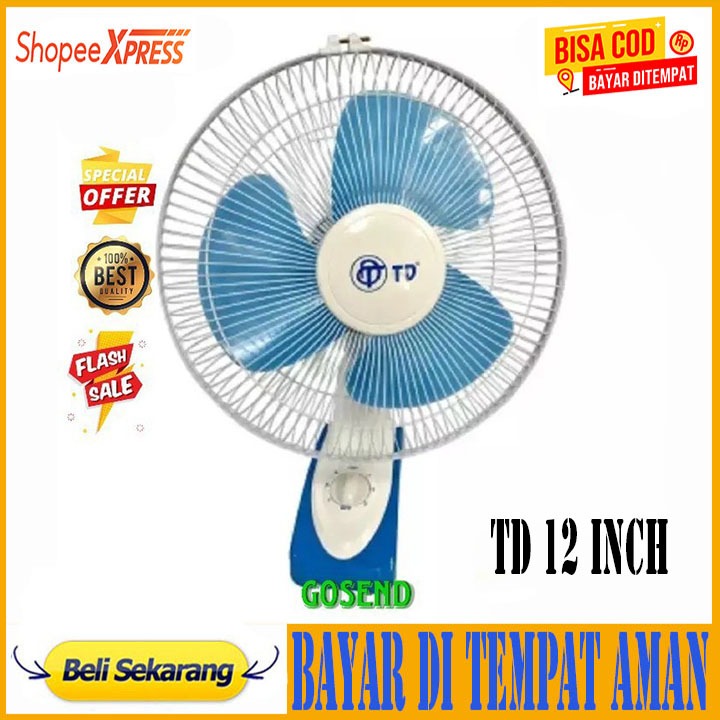 kipas angin 12inch | kipas angin dinding wall fan td