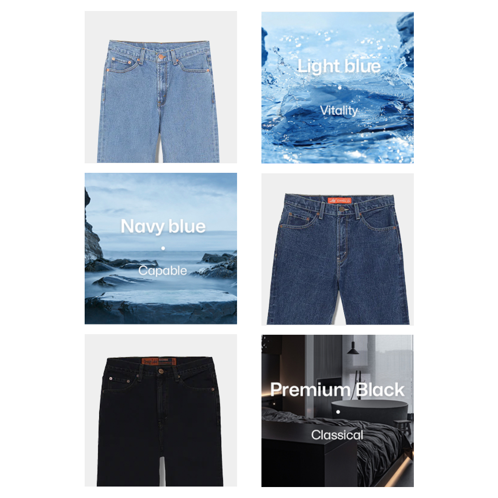 OBRAL LEA Hitam 28 - 38 Celana Panjang Pria Jeans 606 Standard Reguler Grade ORI Black Denim Premium