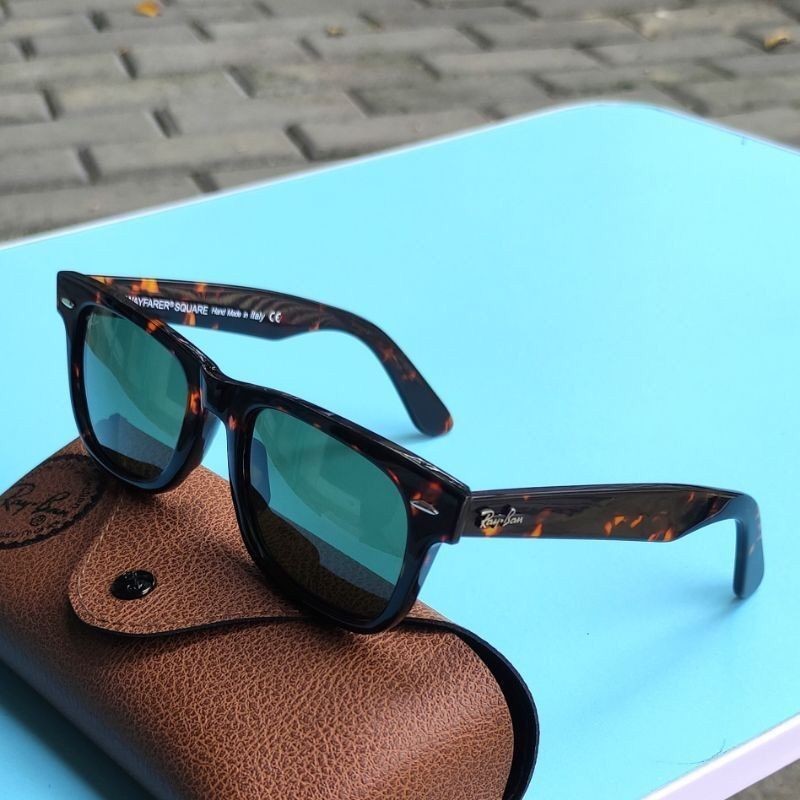 Kacamata Hitam RAYBAN WAYFARER SQUARE RB2151 Tortoise Glossy 100% original