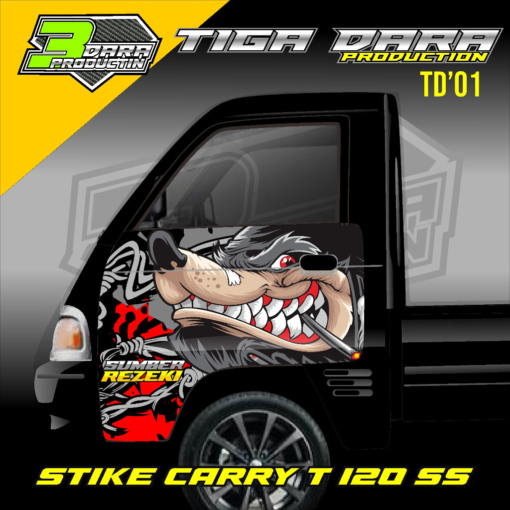 STICKER MOBIL STICKER DECAL PINTU PICK UP CARRY T 120 SS, L300, GRANMAX / STIKER MOBIL PICK UP 01