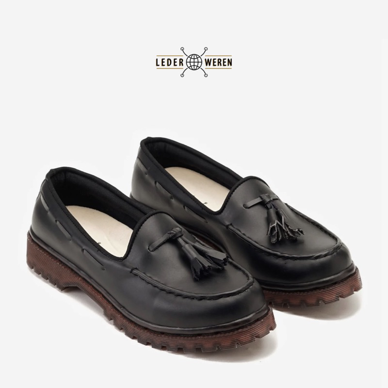 	 Lederweren - Leder Loafer Woman - Sepatu Loafers Wanita	