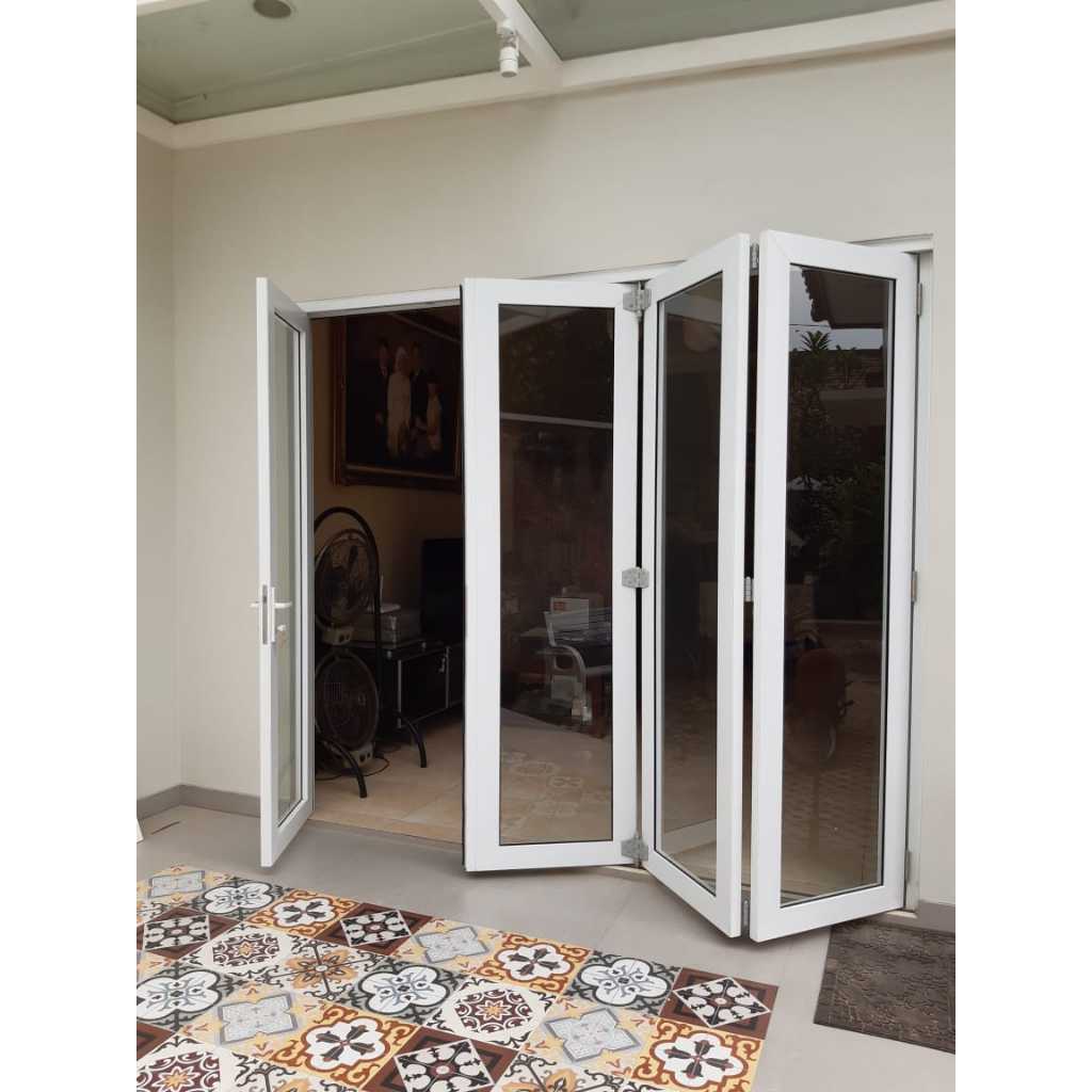 PINTU LIPAT UPVC 4D / UPVC LIPAT KACA