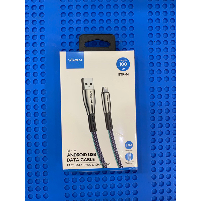 Kabel data Tipe C USB Vivan fast Charging 2.4A