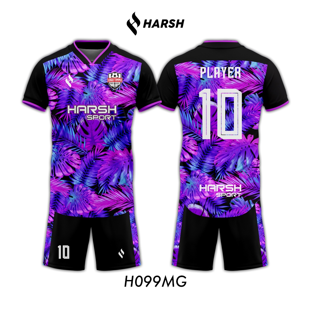 BAJU JERSEY FUTSAL/BOLA TERBARU FULL PRINTING BISA CUSTOM DESIGN BEBAS FREE NAMA PUNGGUNG DAN NOMOR 