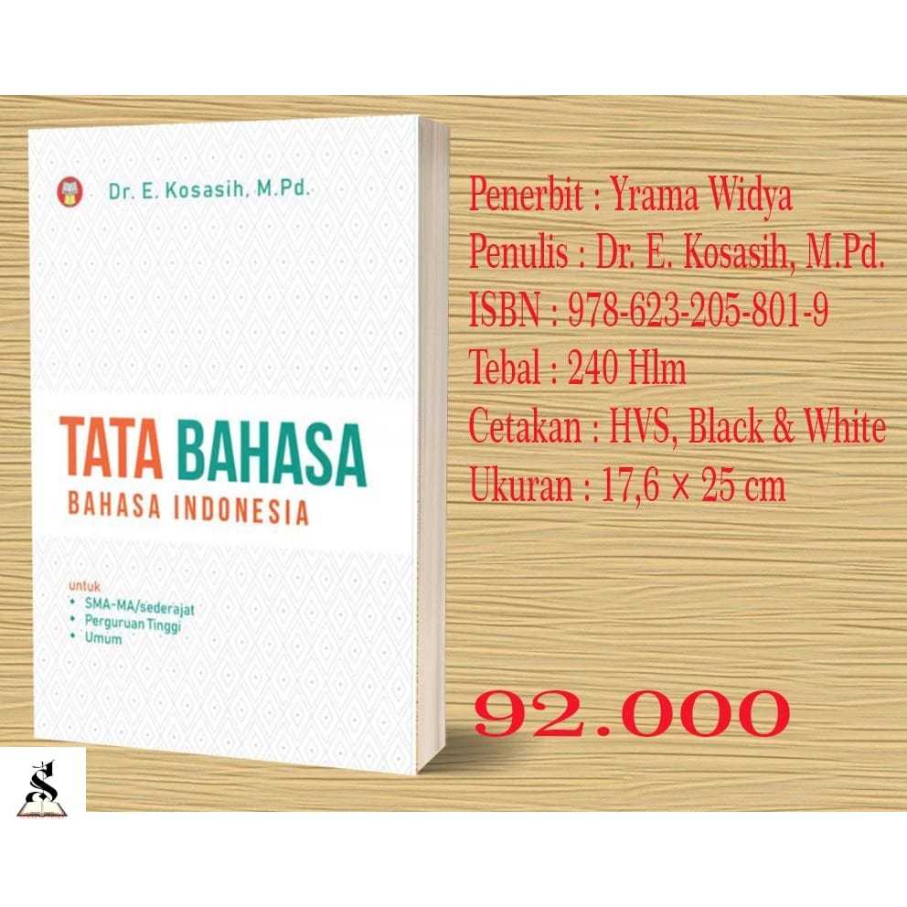 BUKU TATA BAHASA: BAHASA INDONESIA