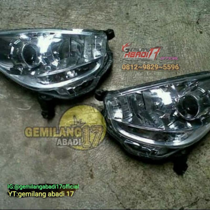 headlamp all new sirion gen 2 tahun 2012 2013 sampai 2015 kondisk gres hrga satuan perbuah