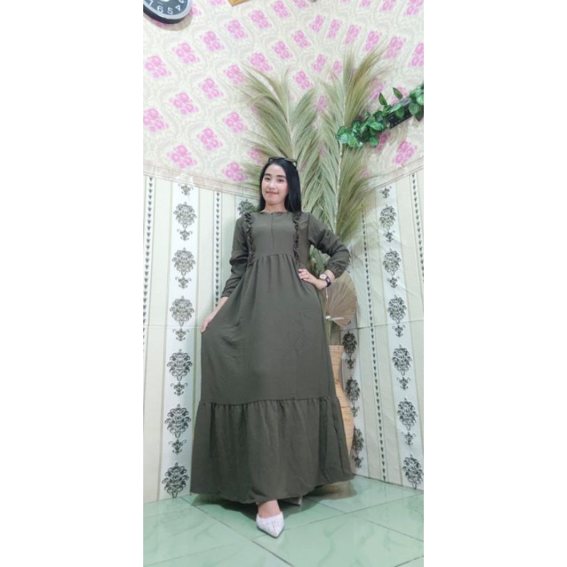 dress cringkle premium rempel dada