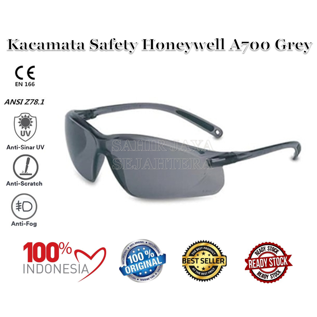Kacamata Safety Honeywell A700 Grey Safety Glasses Honeywell 1015362