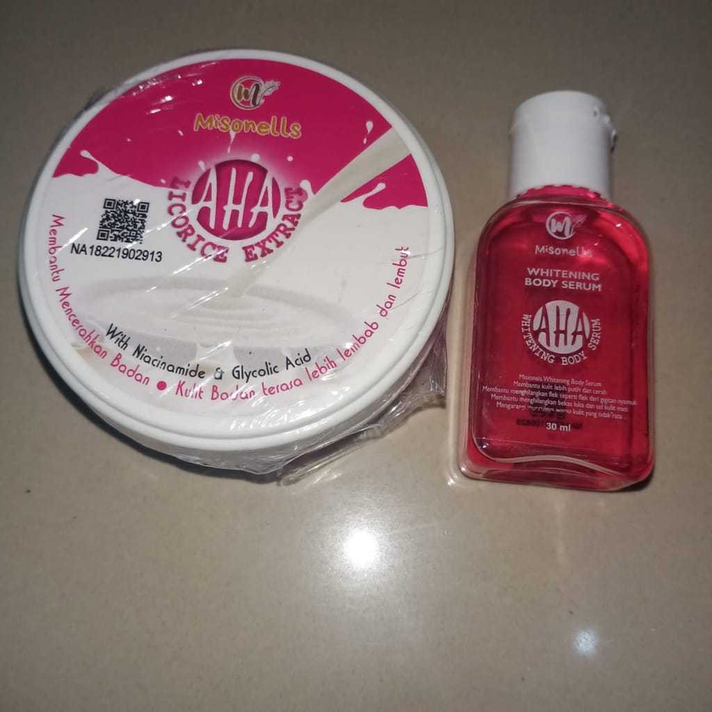BLEACHING BADAN MISONELLS ORIGINAL-AHA MISONELLS-bleaching pemutih badan bpom
