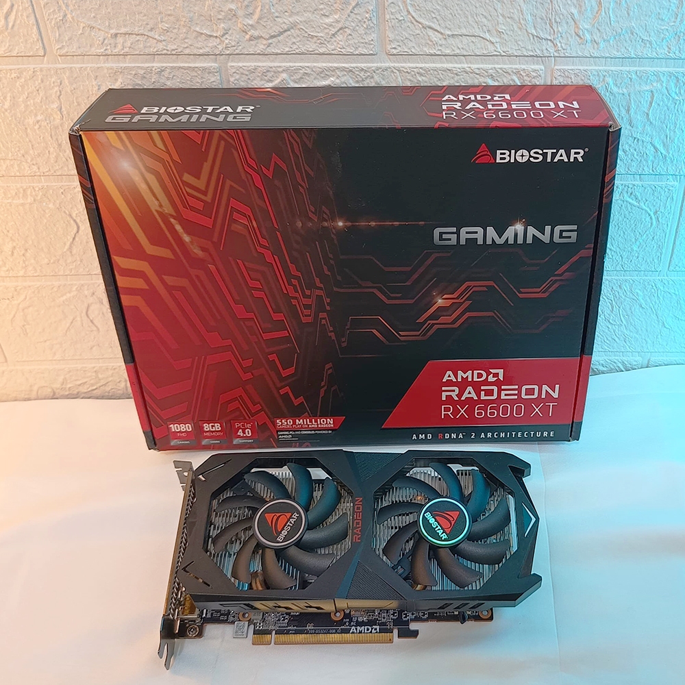 BIOSTAR RX 6600 XT 8GB GDDR6 SECOND FULLSET BOX MULUS