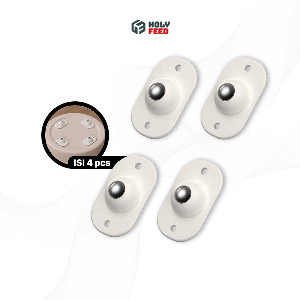 Roda Tempel Serbaguna / Roda Troli 360 Stainless Universal / Roda Stiker Kastor Kecil Troly / Roda F