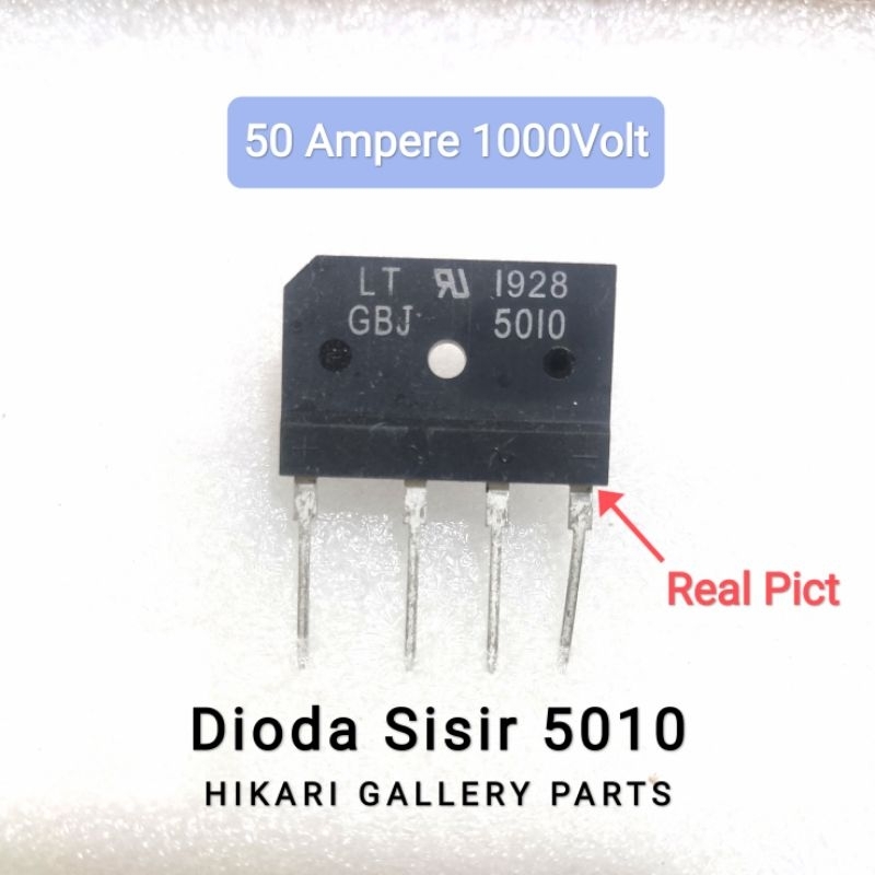 Dioda Sisir 50a 1000v ASLI GBJ 5010 Dioda Bridge 50 ampere 1000 volt 4 kiprok