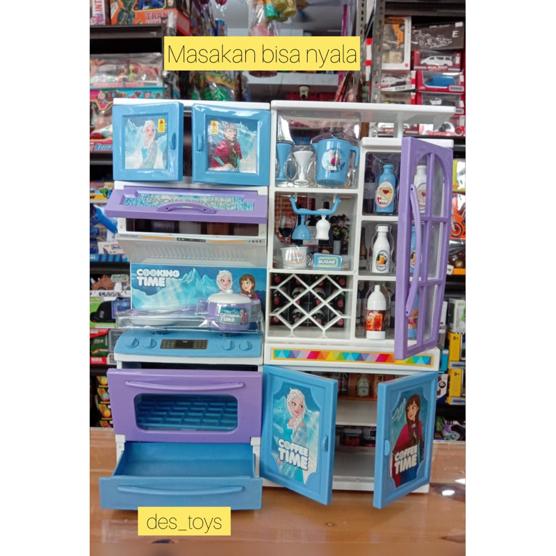 NEW MAINAN ANAK MASAK MASAKAN HAPPY KITCHEN HAPPY COOKING FROZEN ELSA BISA NYALA