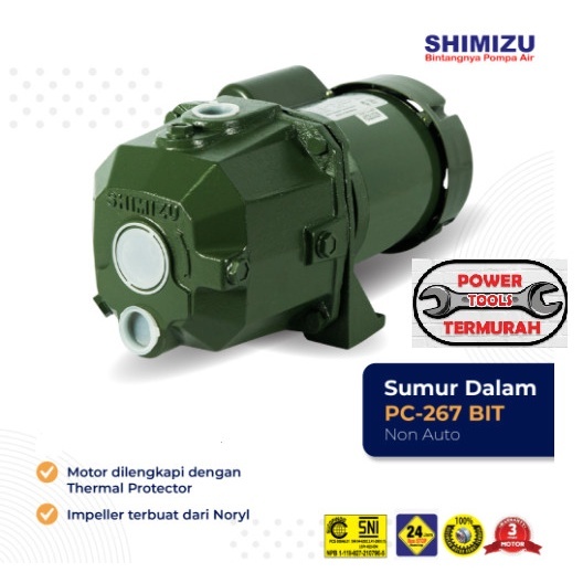 Pompa Air Jet SHIMIZU PC-267 BIT 30 Meter Sumur Dalam Bor PC 267