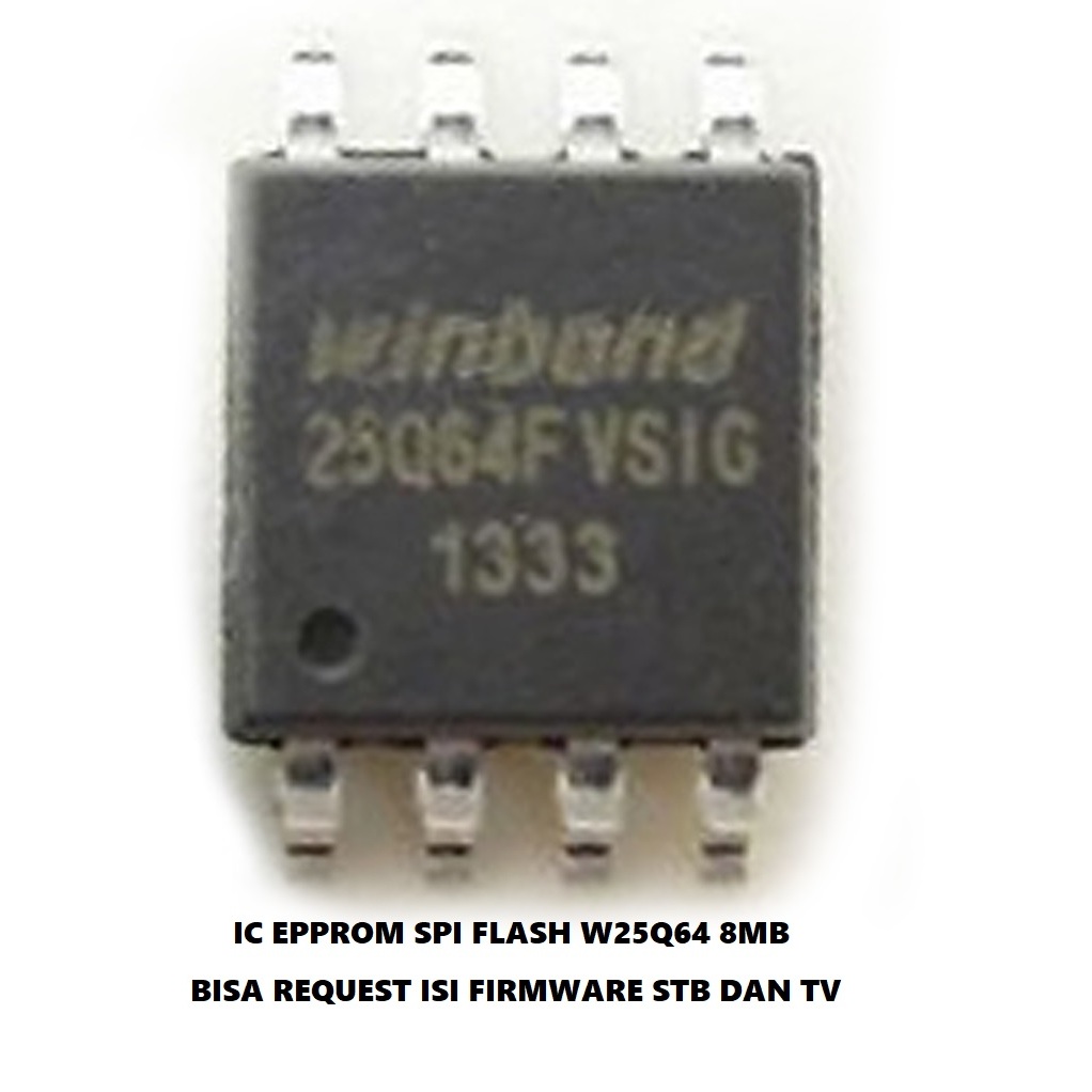 IC EPROM SPI FLASH W25Q64 8MB UNTUK STB DAN TV