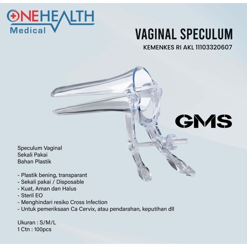 Disposible Vaginal Speculum Steril Onehealth / Cocor Bebek Steril
