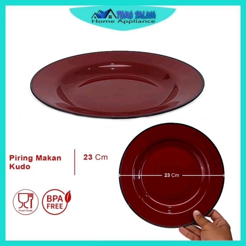 Piring Plastik Ramen Kudo/Piring makan Jepang/Piring Murah