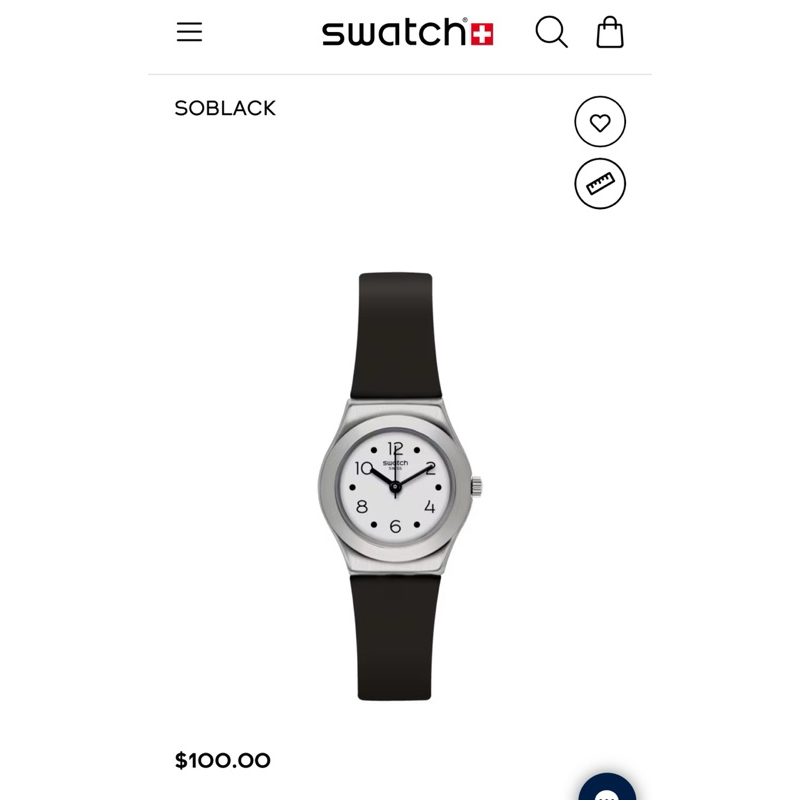 Preloved jam tangan wanita original swatch irony soblack stainless steel ladies