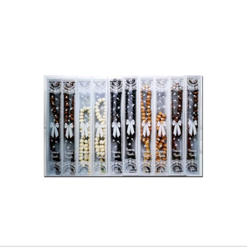 PRODAK DARI STORE_AZIZAH Tasbih kayu 99butir souvenir mika harga satuan/1pc untuk souvenir nikahan, 