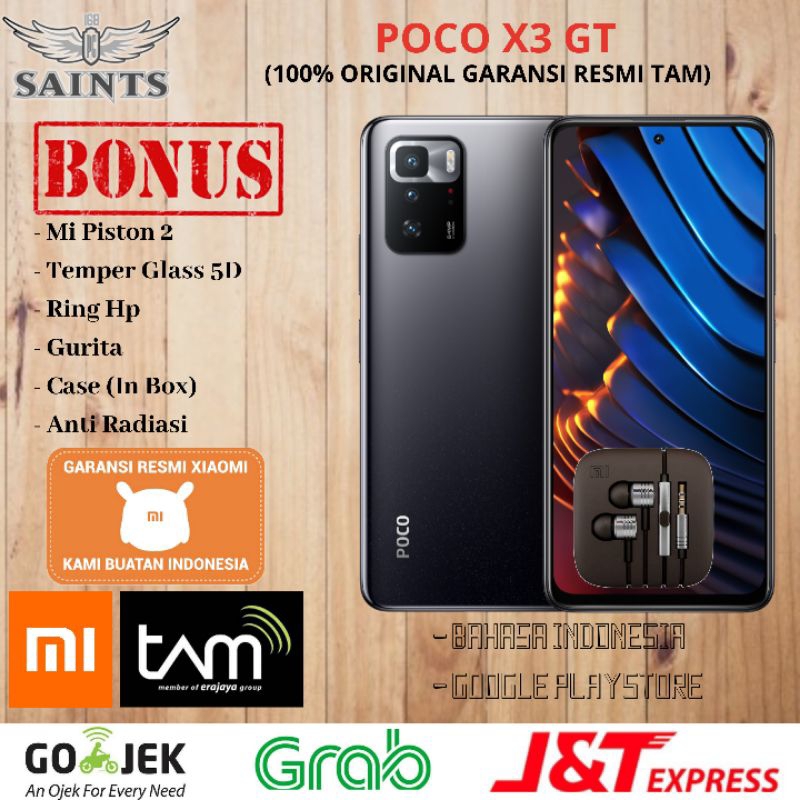 Xiaomi POCO X3 GT 5G TAM Ram 8GB Rom 256B 8/256GB Garansi Resmi Xiaomi - Segel No Repack