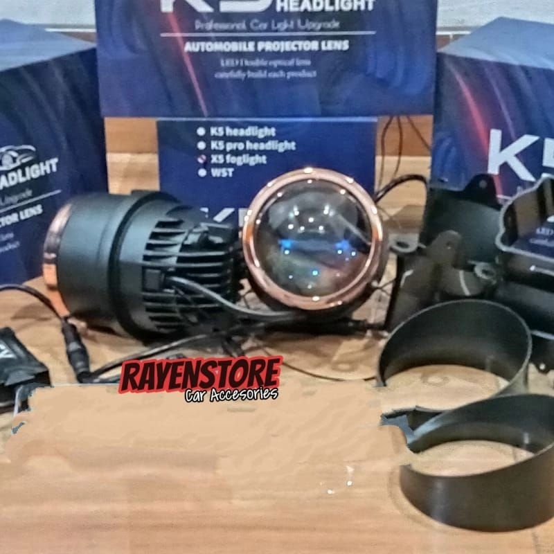 K 5 FOGLAMP X5 K5 RADIANCE 3 WARNA BILED PROJECTOR 3 INCH HONDA TOYOTA